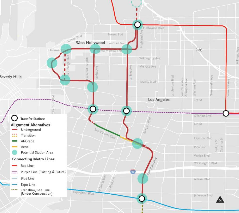 . Metro looks at three light-rail routes to get to Hollywood - Railway  Track and Structures