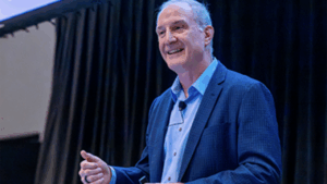 Eric Gebhardt, CTO of Wabtec, gave the keynote speech on day one of the Third Annual TTC Conference & Tour.