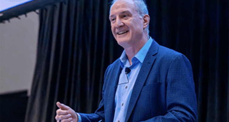 Eric Gebhardt, CTO of Wabtec, gave the keynote speech on day one of the Third Annual TTC Conference & Tour.