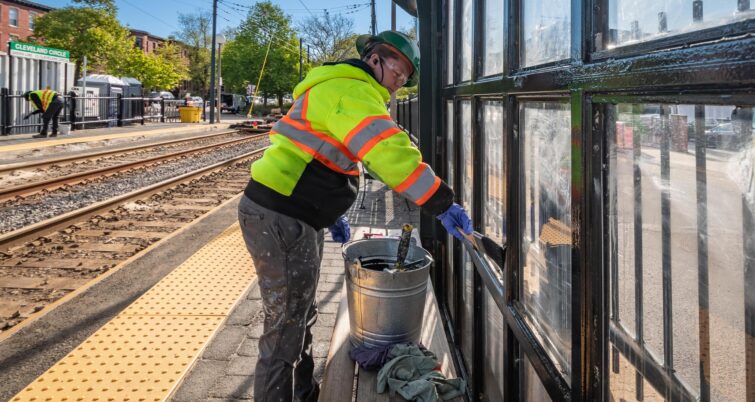 MBTA Completes Green Line C Branch Work